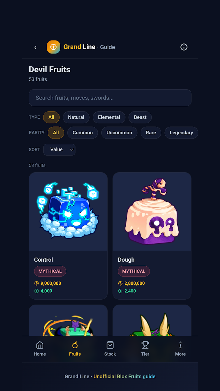 Grand Line Blox Fruits Trade App: Features & Install Guide screenshot