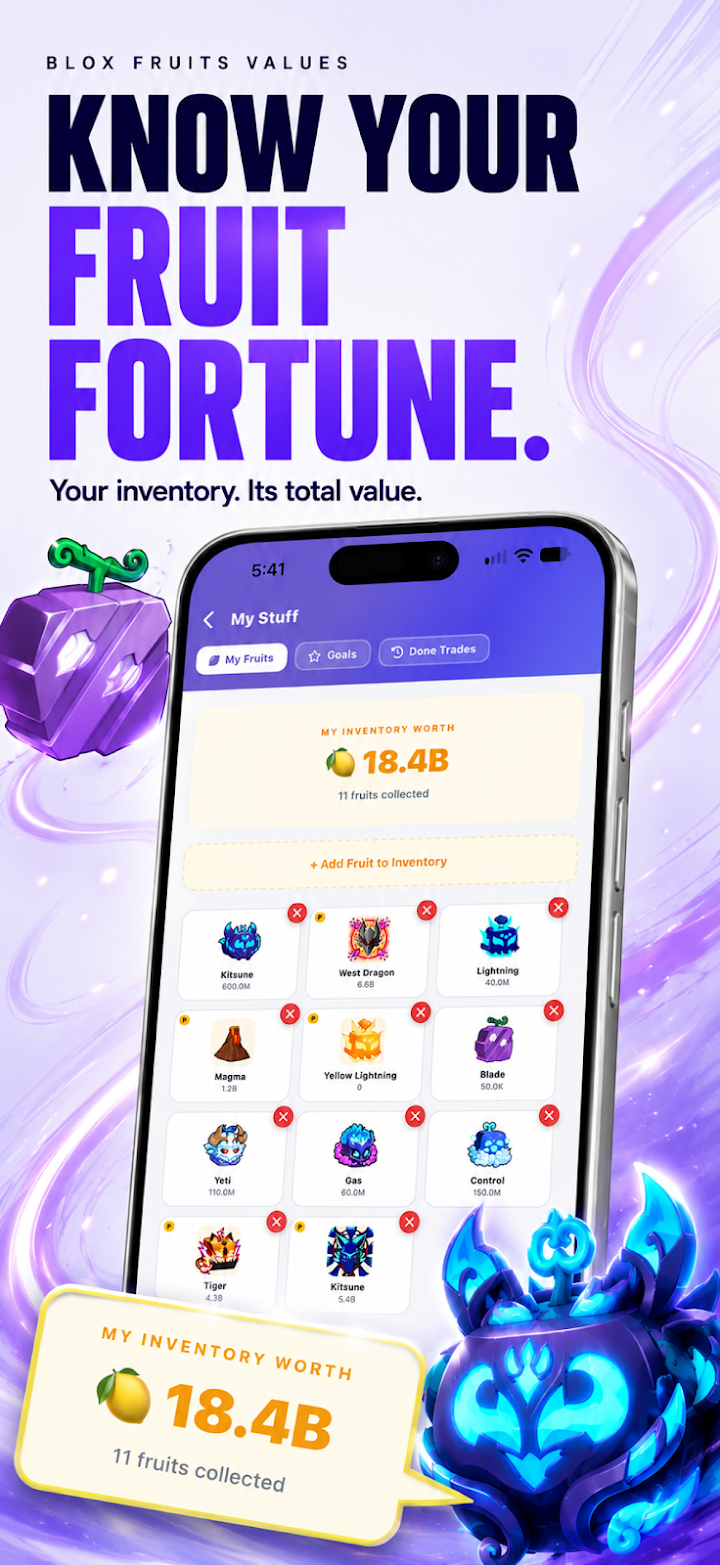 Fruit Values Calculator screenshot