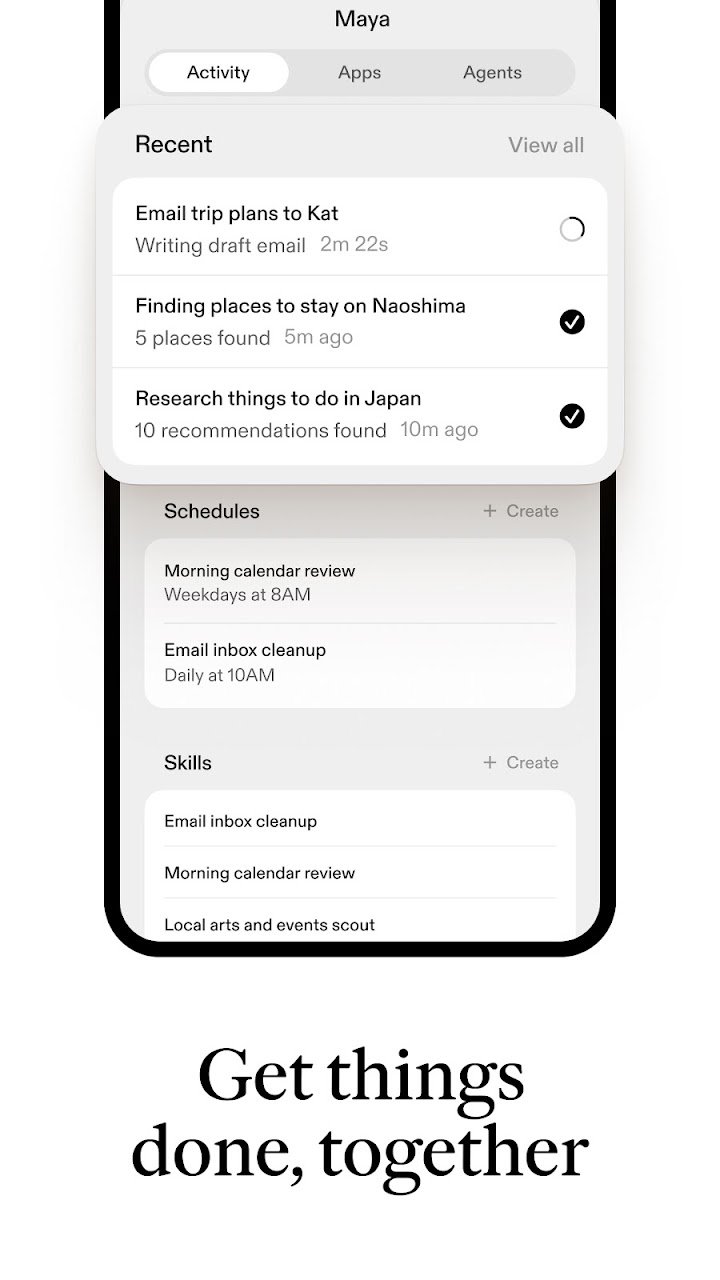 Sesame: Personal Agents screenshot