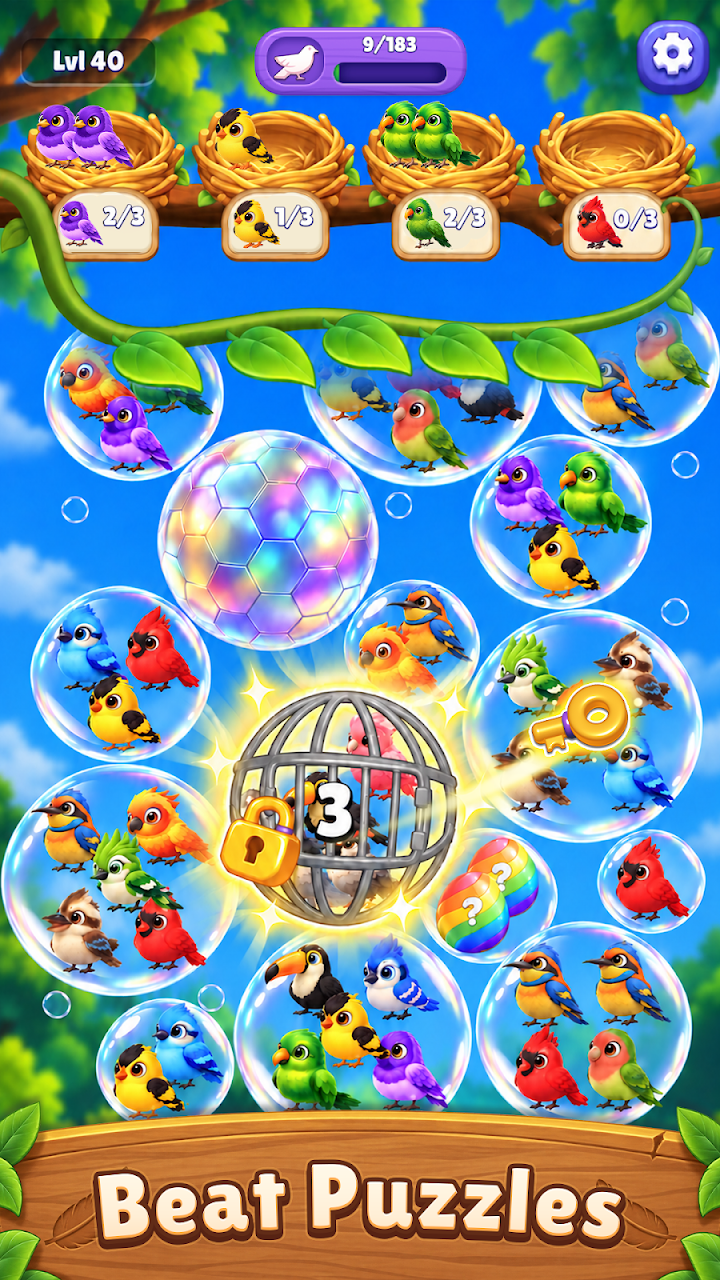 Bubble Bird: Color Match screenshot