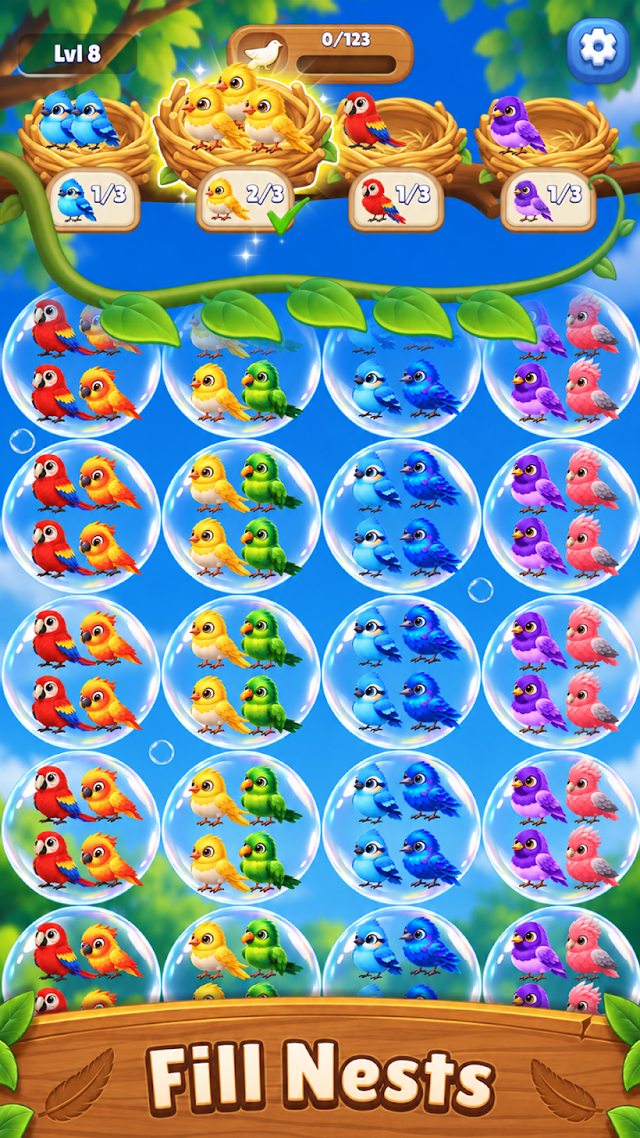 Bubble Bird: Color Match screenshot