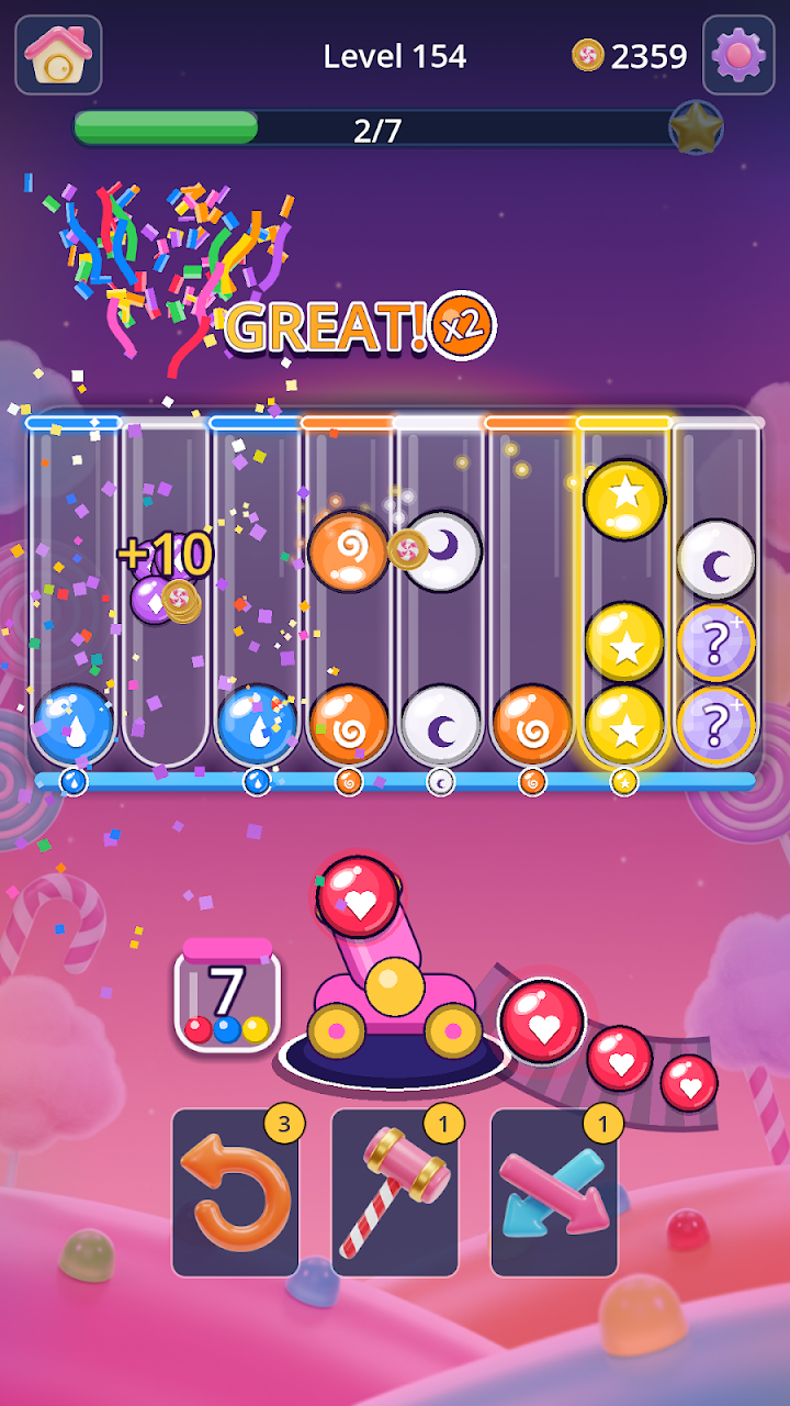 Candy Cannon Sort screenshot